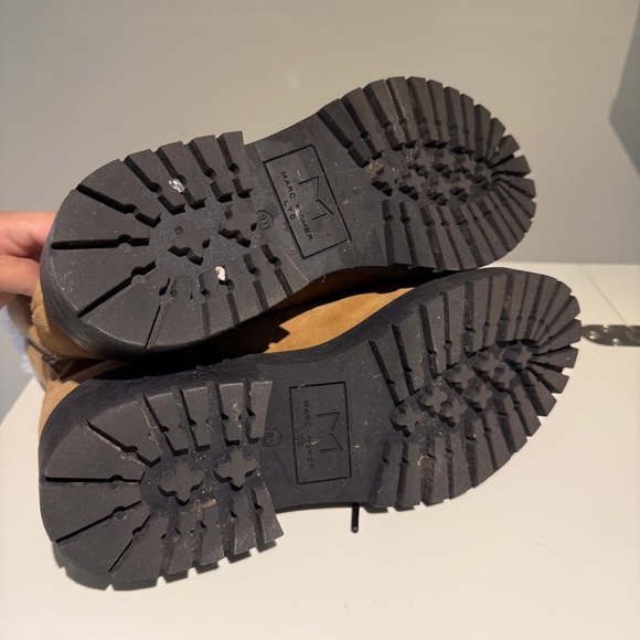 Marc Fisher LTD Lug Sole Brown Suede Boots - Picture 14 of 16